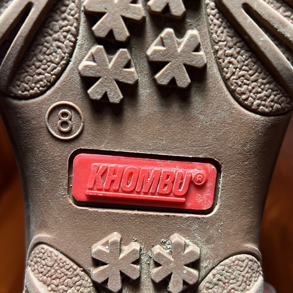 KHOMBU Womens Leather Winter Boots Size 8M. - Picture 9 of 12